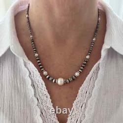 10mm Graduated White Pearl & Sterling Silver AAA Grade Formal Elegant Necklace