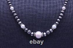10mm Graduated White Pearl & Sterling Silver AAA Grade Formal Elegant Necklace