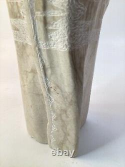 11 Carved Native American Navajo Indian Sculpture Signed Tjze stone (G3)