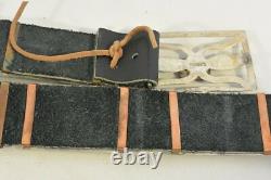 13ozt TRUDY PARKER Navajo CONCHO BELT TUFA CAST Sterling Silver TURQUOISE buckle