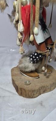 18 Native American Wood Figure Navajo Kachina Wolfman Wolf Irene Mcbrown