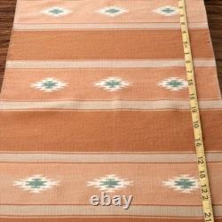 1930s Navajo Wool Rug Horse Blanket Weaving Native American Eye Dazzler 41 X 29