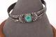 1940's Native American Navajo Turquoise 925 Bangle Cuff Bracelet Size 6 Read