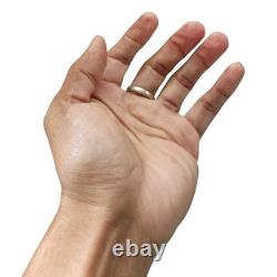 1940s Hand Constructed Navajo Cerrillos Turquoise Coin Silver Ringsz10