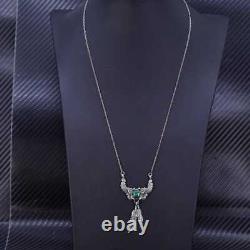 20 Native American Navajo Jeff Largo sterling silver 925 necklace feather