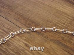 21 Native American Sterling Silver Star Chain Necklace by Lewis