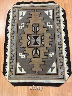2'7 x 3'6 Native American Navajo Flat Weave Oriental Rug Kilim Hand Made