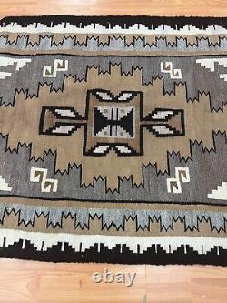 2'7 x 3'6 Native American Navajo Flat Weave Oriental Rug Kilim Hand Made