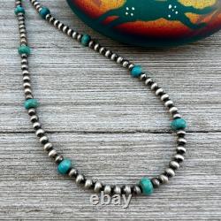 4mm Sterling Silver Bead, Necklace, Oxidized Sterling Silver, Southwest Pearls