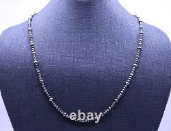 5mm Modern Alternating Pattern Sterling Silver Native American Navajo Necklace