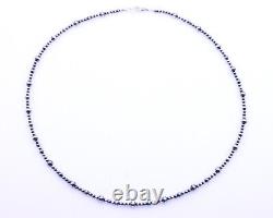 5mm Modern Alternating Pattern Sterling Silver Native American Navajo Necklace