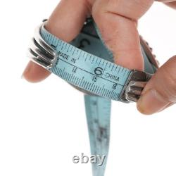 6.5 Ernest Bilagody Navajo silver and turquoise cuff bracelet