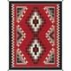 9&times;12 Ft Southwest Red Navajo Wool Rug Native American Style Aztec Large Area Rug