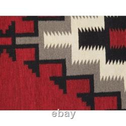 9×12 Ft Southwest Red Navajo Wool Rug Native American Style Aztec Large Area Rug