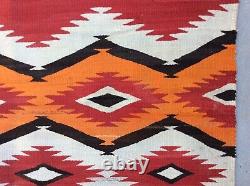 ANTIQUE NAVAJO TRANSITIONAL c. 1890 RUG Native American Textile WEAVING BLANKET
