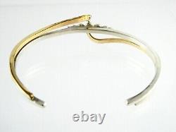 Andy Marion Sterling Silver 1/20 12KGF Cuff Bracelet Native American Navajo 925