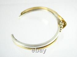 Andy Marion Sterling Silver 1/20 12KGF Cuff Bracelet Native American Navajo 925