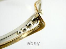 Andy Marion Sterling Silver 1/20 12KGF Cuff Bracelet Native American Navajo 925