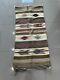 Antique Navajo Handwoven Native American Indian Wool Rug Blanket 58 X 26 Read