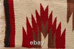 Antique Navajo Rug Native American Indian Weaving 34x17 Textile Vintage