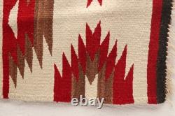 Antique Navajo Rug Native American Indian Weaving 34x17 Textile Vintage