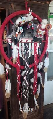 Awesome Lg. Vintage Native American Navajo Kachina Wall Art Quality Nice