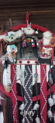 Awesome Lg. Vintage Native American Navajo Kachina Wall Art Quality Nice
