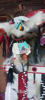 Awesome Lg. Vintage Native American Navajo Kachina Wall Art Quality Nice