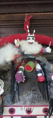 Awesome Lg. Vintage Native American Navajo Kachina Wall Art Quality Nice