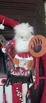 Awesome Lg. Vintage Native American Navajo Kachina Wall Art Quality Nice