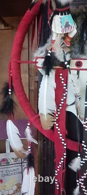 Awesome Lg. Vintage Native American Navajo Kachina Wall Art Quality Nice