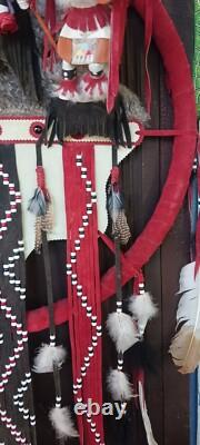 Awesome Lg. Vintage Native American Navajo Kachina Wall Art Quality Nice