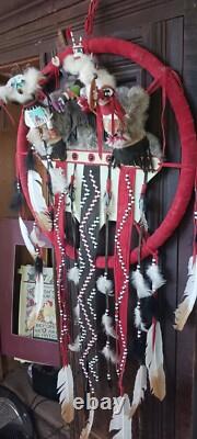 Awesome Lg. Vintage Native American Navajo Kachina Wall Art Quality Nice