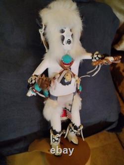 Awesome Old Native American Navajo Kachina, Raymond Parkett Excellent Coa
