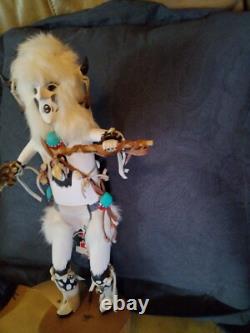 Awesome Old Native American Navajo Kachina, Raymond Parkett Excellent Coa