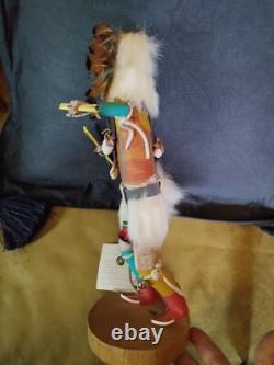 Awesome Old Native American Navajo Kachina, Raymond Parkett Excellent Coa