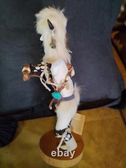 Awesome Old Native American Navajo Kachina, Raymond Parkett Excellent Coa