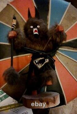Awesome Old Native American Navajo Kachina Wolf Jackal Very Nice