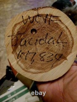 Awesome Old Native American Navajo Kachina Wolf Jackal Very Nice