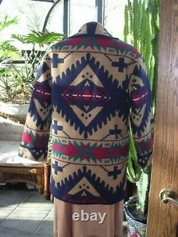 Beautiful Pendleton Wool Blanket Jacket Coat Navajo Native Print