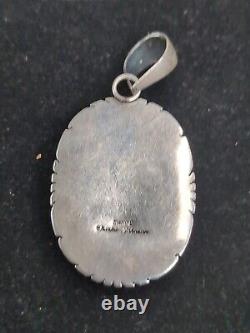 CHARLES JOHNSON Native American/ Navajo Gaspeite Pendant