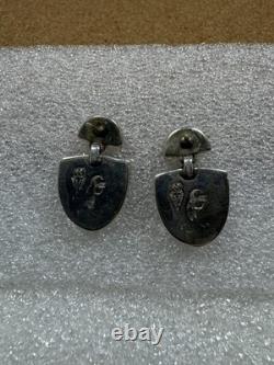 CHEE Southwestern Native American Navajo Gemstone Sterling Silver Post Earrings
