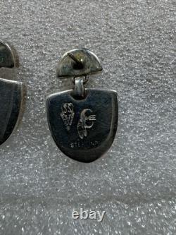 CHEE Southwestern Native American Navajo Gemstone Sterling Silver Post Earrings