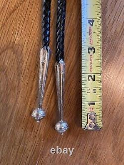 Calvin Desson Native American Navajo Inlay Bolo Indian Chief Geronimo Sterling