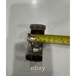 Carson B Sterling Silver Native American Navajo Style Cuff Watch Women