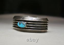 Delbert Gordon Native American Navajo Turquoise Sterling Silver Cuff Bracelet