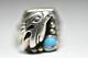 Eagle Ring Navajo Turquoise Southwest Sterling Silver Men Women