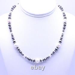 Elegant Pearl & Silver Necklace, Stunning Feminine Sparkly Unique Choker