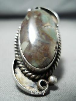 Elegant Vintage Navajo Royston Turquoise Sterling Silver Ring
