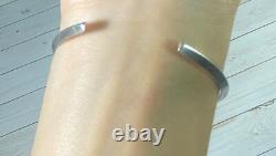 Etta Endito Native American Navajo 925 Cuff Bracelet Tribal Ethnic Etched